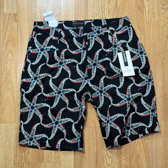 Scotch & Soda Other - Scotch & Soda Navy and Red Starfish Patterned Pants